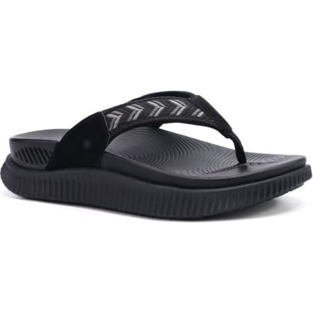 NWOT KuaiLu Orthotic Flip Flops Womens 9‎ Black Gray